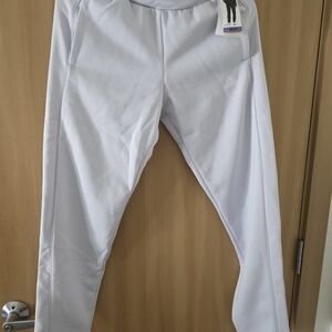 Adidas White Athletic Track Pants